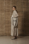 Mutedance 25 Spring/Summer patchwork dress MD-MD25SS76-SAND